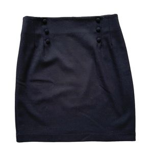 Betina Lou Montreal Designer Wool Mini Skirt Medium